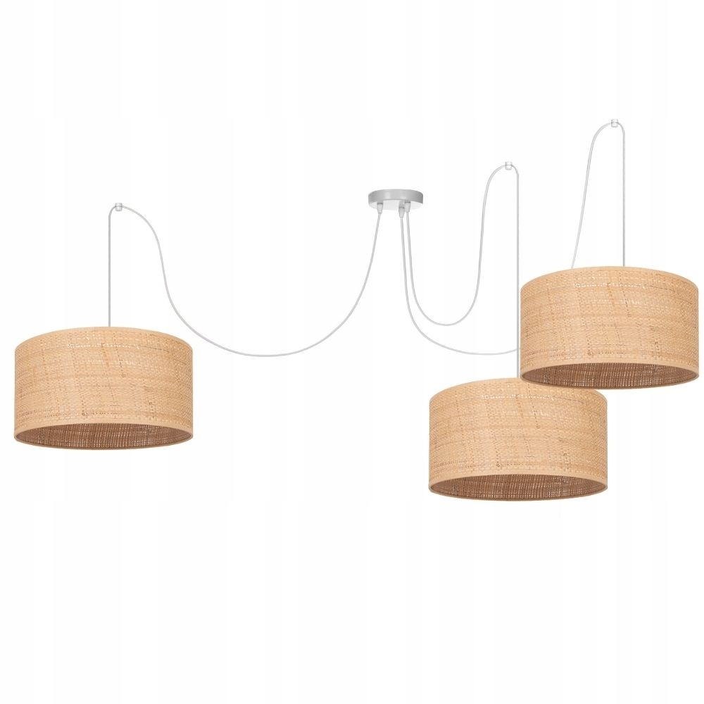 

Boho Lampa Sufitowa Wisząca Ratan Spider Pająk 30