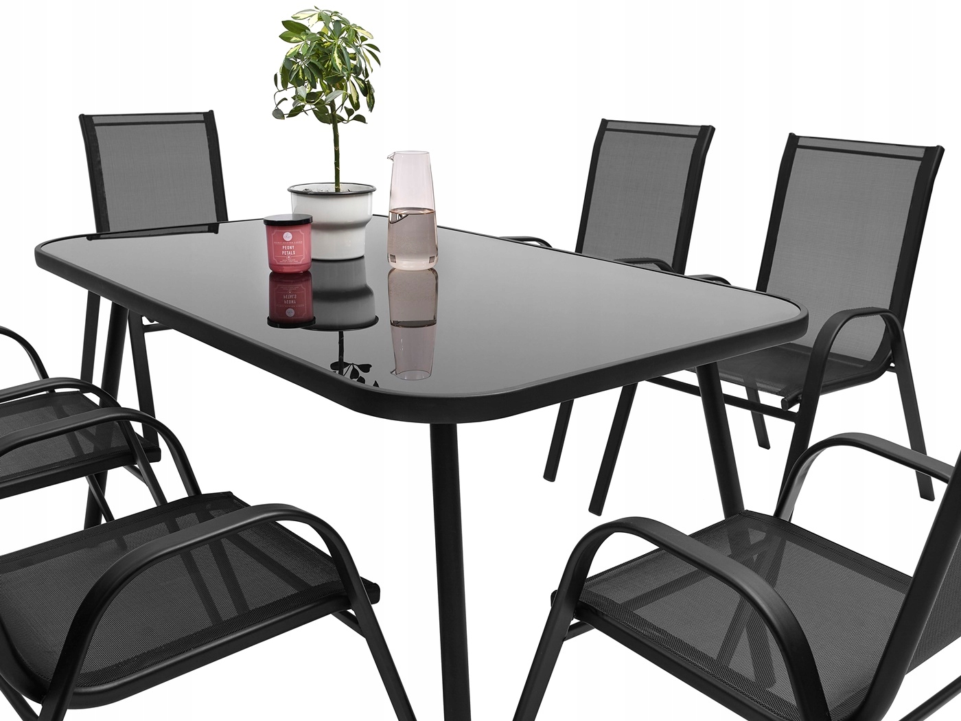 MEBLE OGRODOWE ZESTAW STÓŁ 6+1 NA TARAS BALKON EAN (GTIN) 5905143018569