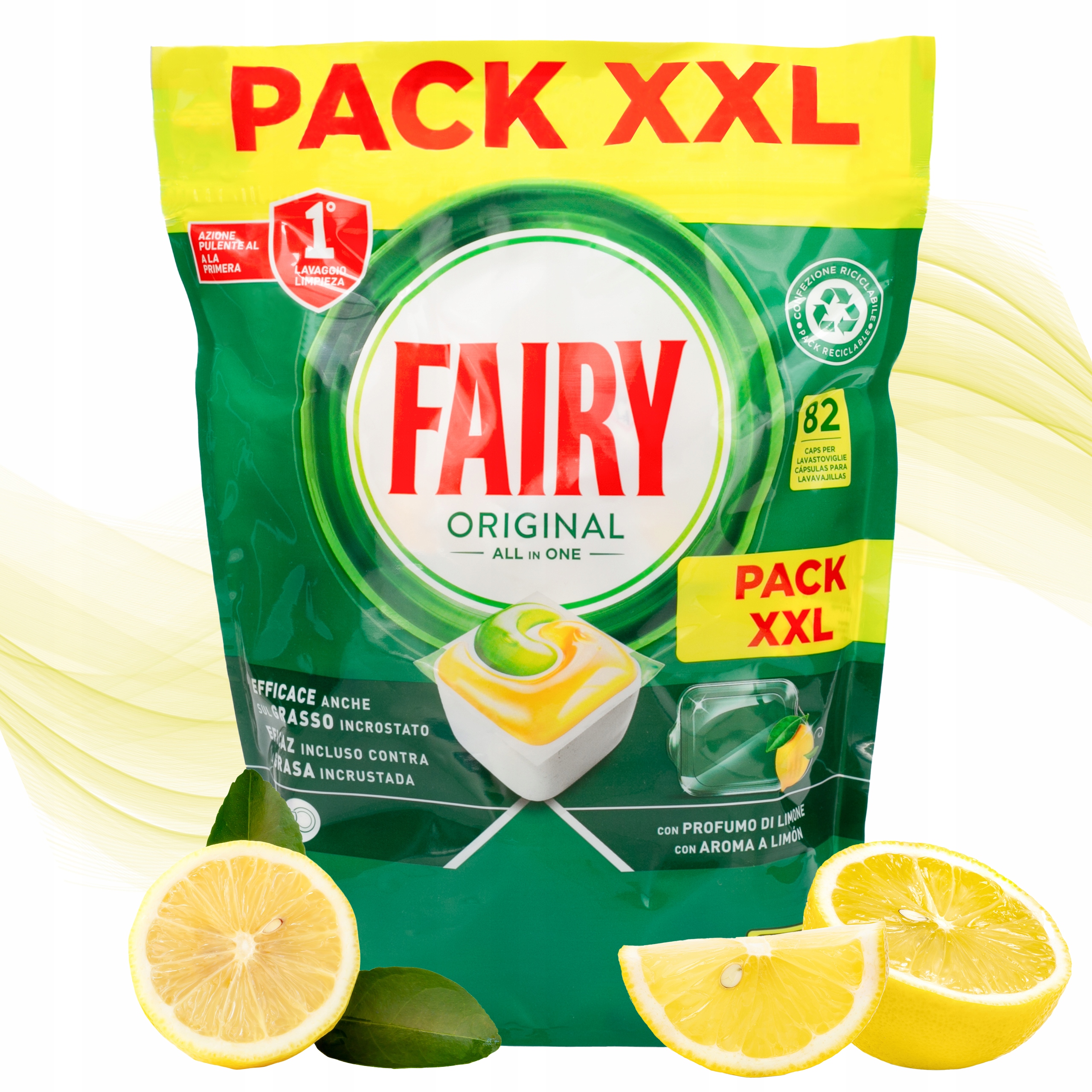 Levně Fairy All In One 82 ks Kapsle Do Myčky Lemon Citron