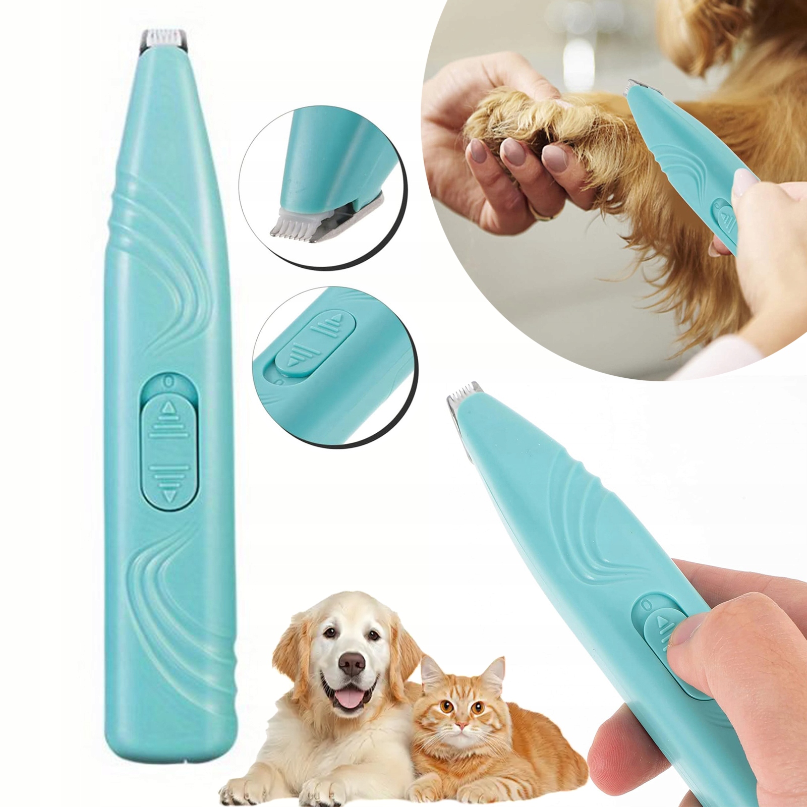 Levně Zastřihovač Pro Voděodolné Tlapky Srsti Psa Kočky, Tichý Chod