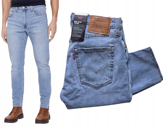 pánské džínové kalhoty Levi's 512 Slim Taper W32 L34 32x34 Premium, světlé
