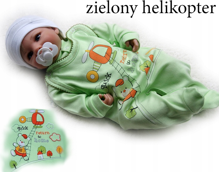 

Śpioszki śpiochy bawełniane pajacyk 68 rozpinane