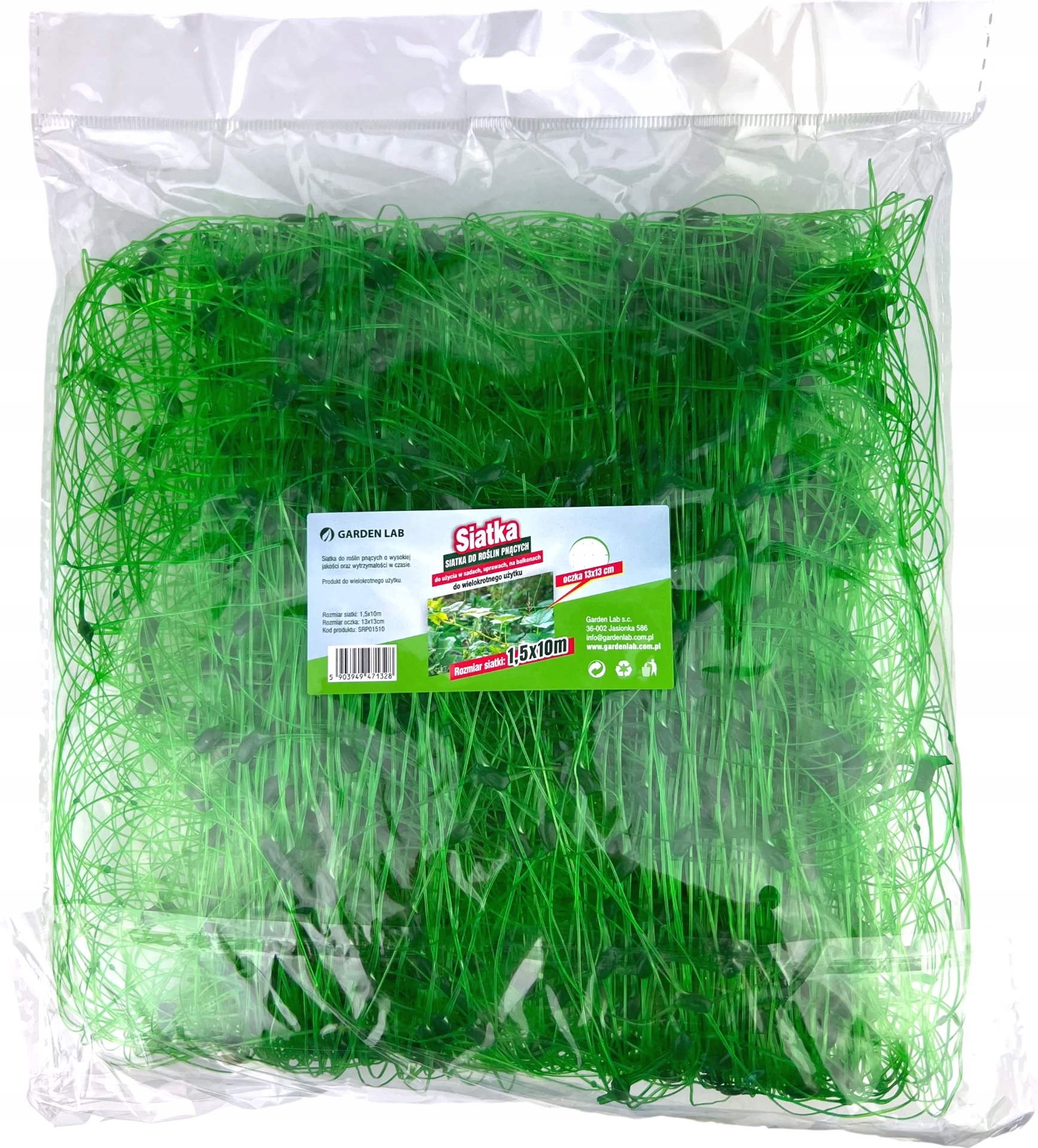 SIATKA DO UPRAWY ROŚLIN PNĄCYCH 1,2x10m GARDEN LAB