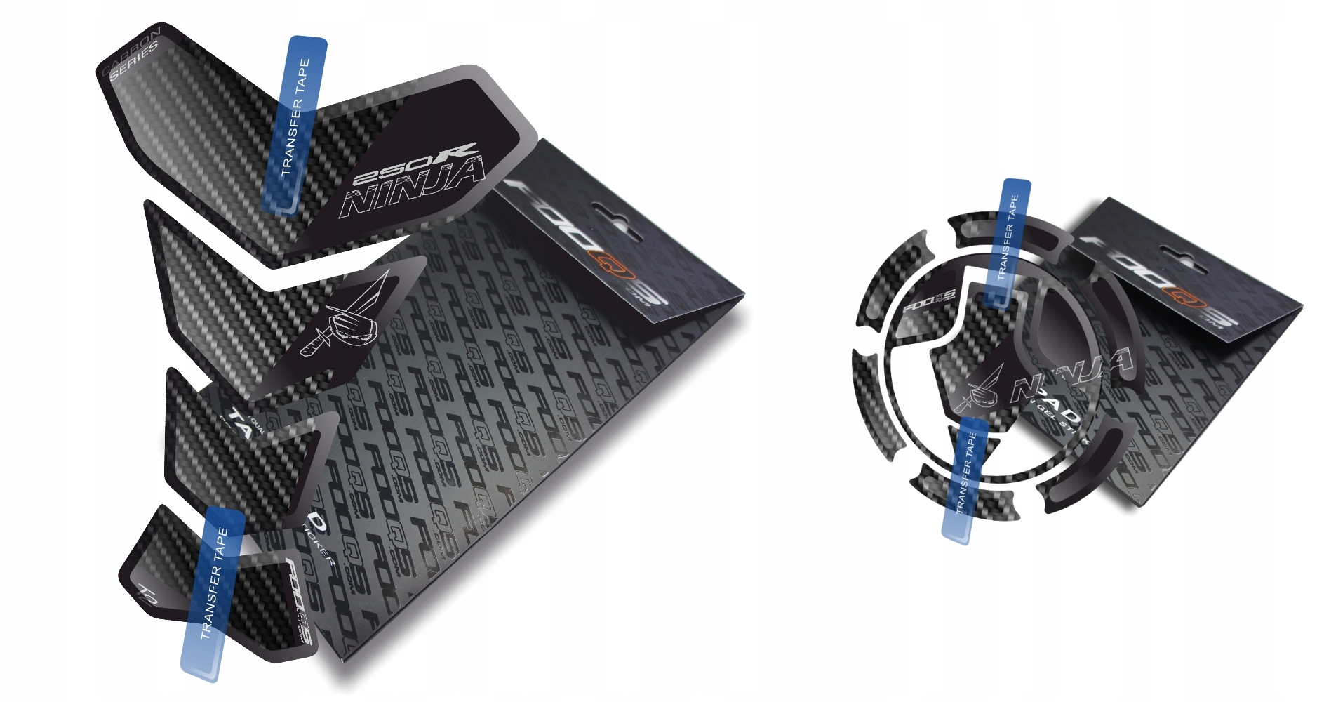 Tankpad Cap-pad Fooqs Kawasaki Ninja 250 Carbon