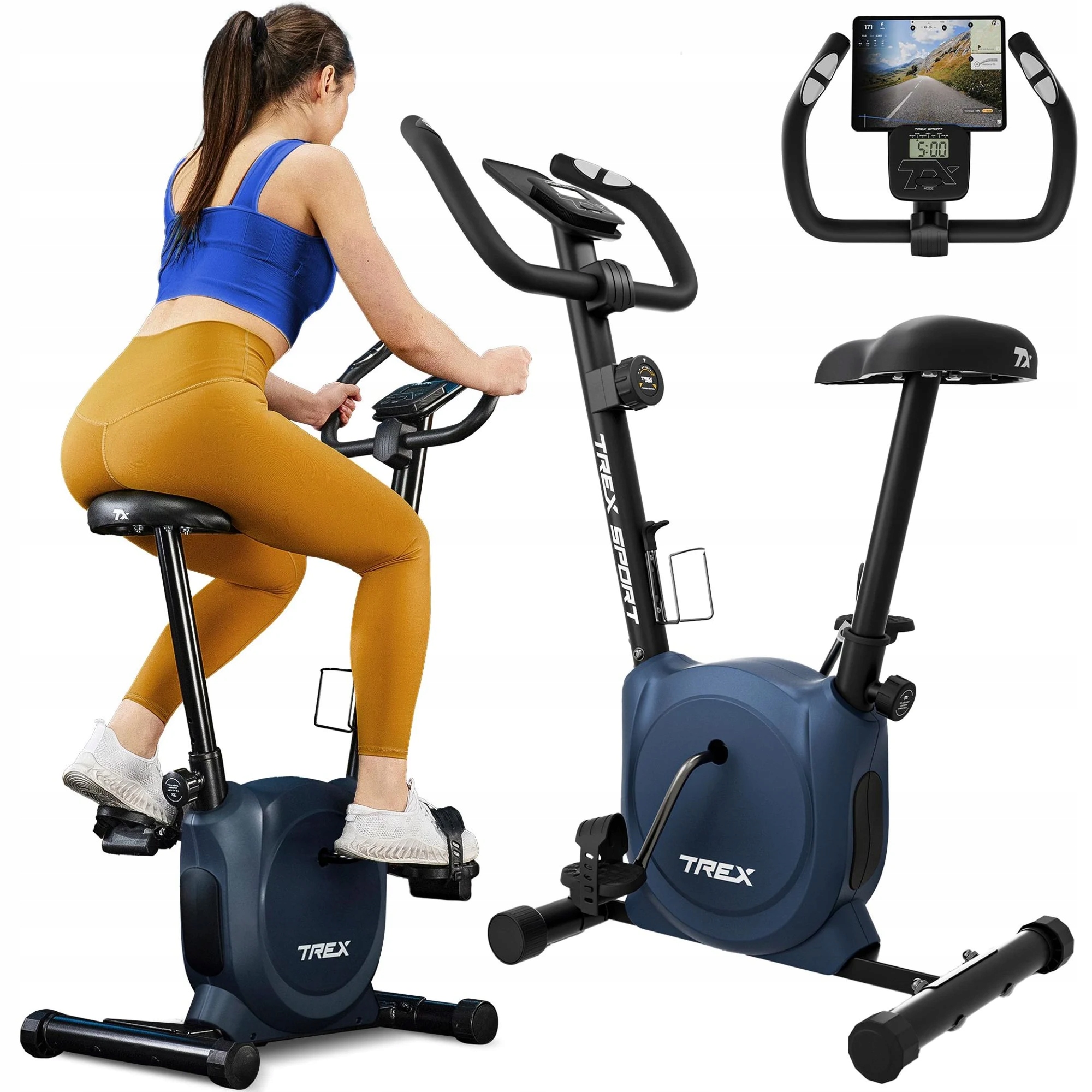 Rower stacjonarny magnetyczny rowerek treningowy do ćwiczeń Rize Trex Sport