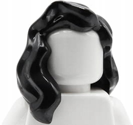 

Lego włosy figurki - damskie, czarne, falowane