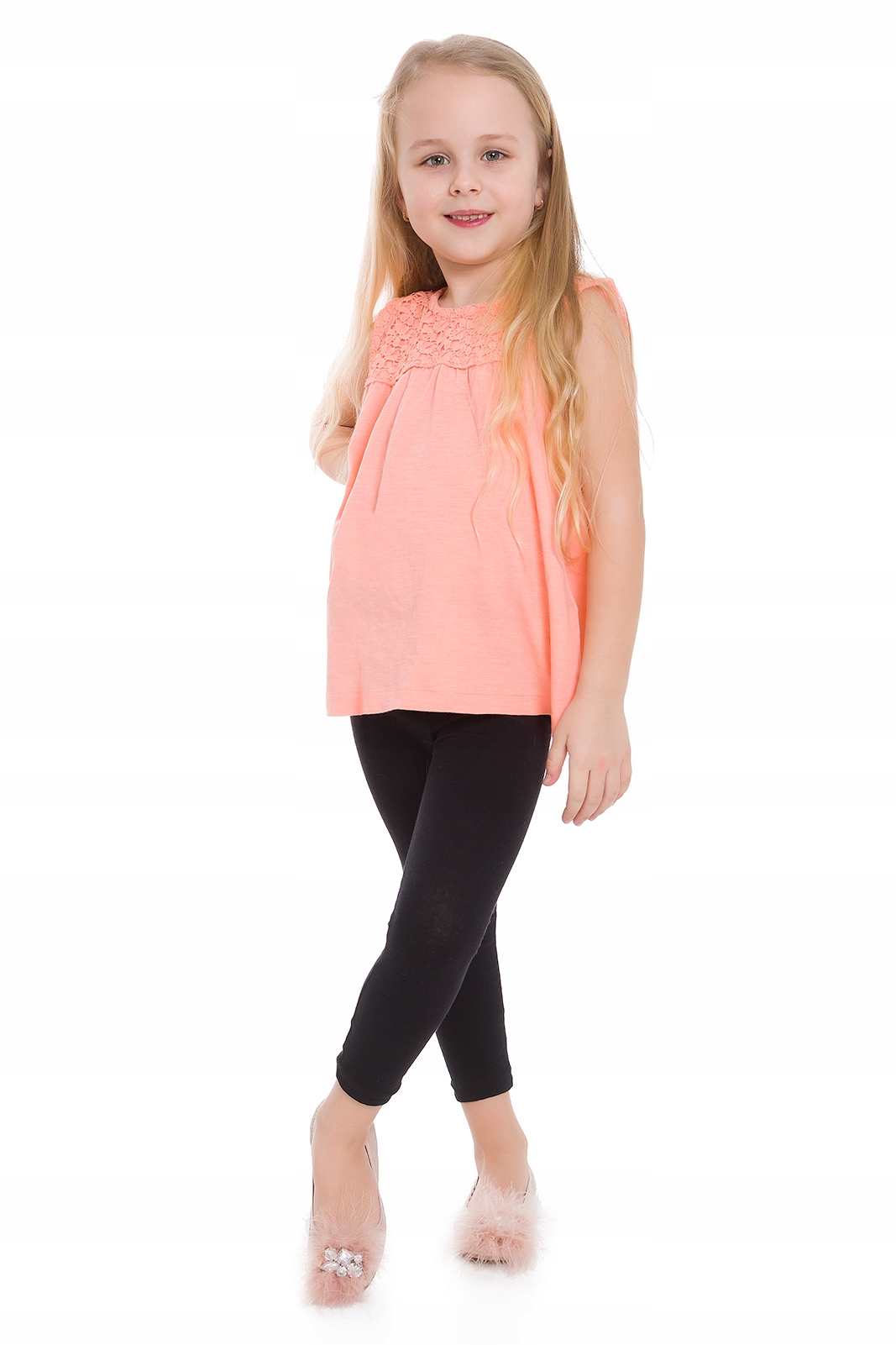 

Legginsy Dziecięce Bawełniane Getry Czarne 122