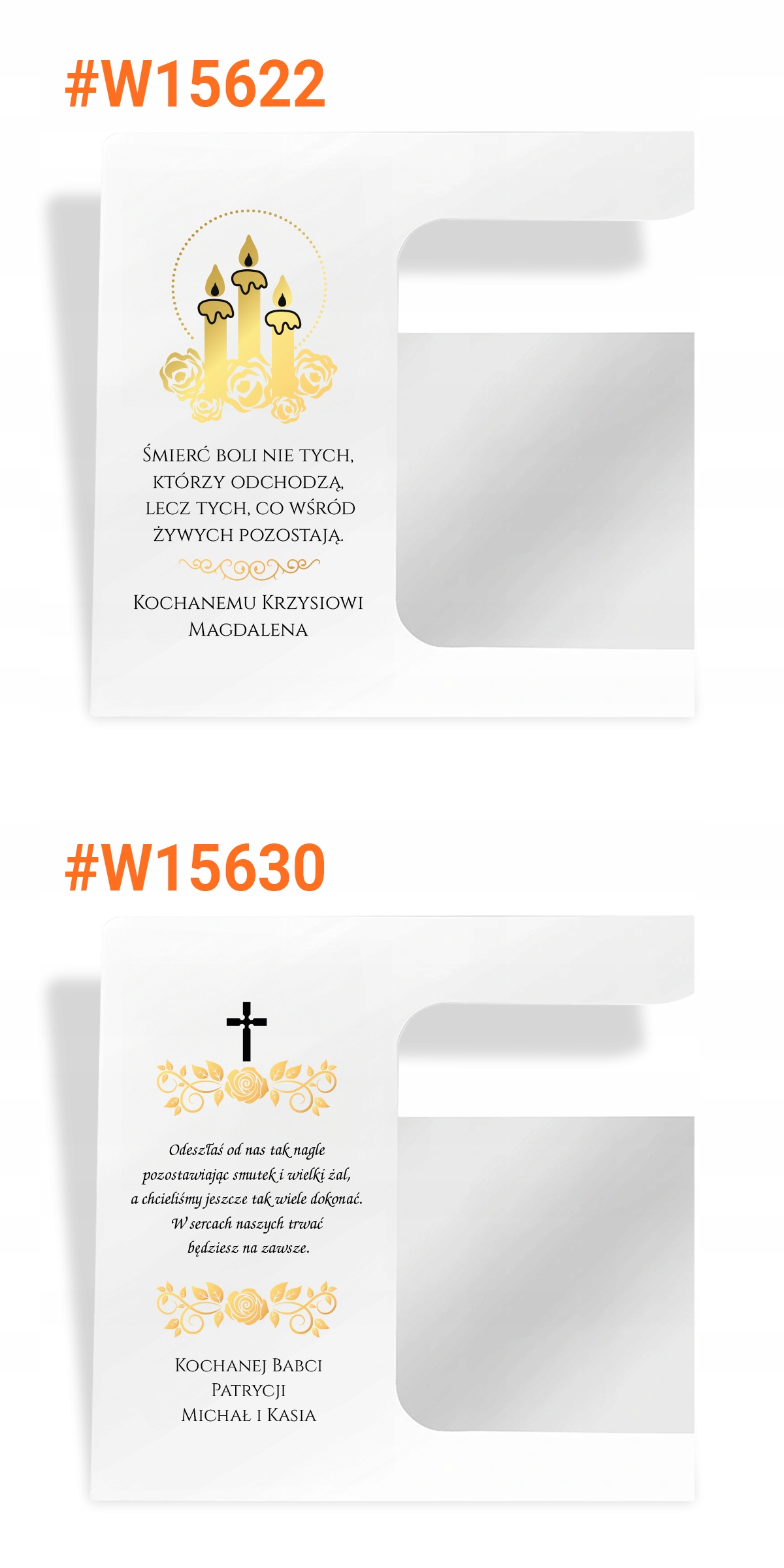 Podstawka pod znicz STATUETKA DEDYKACJA LAMPION Materiał inny