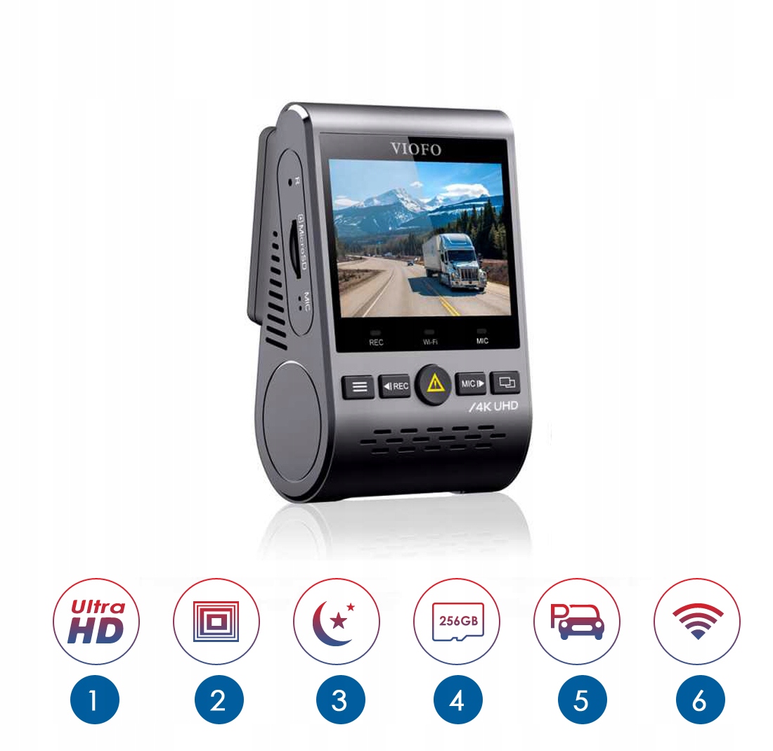 KAMERA REJESTRATOR VIOFO A129PRO-G GPS WIFI 4K EAN 6972147070649