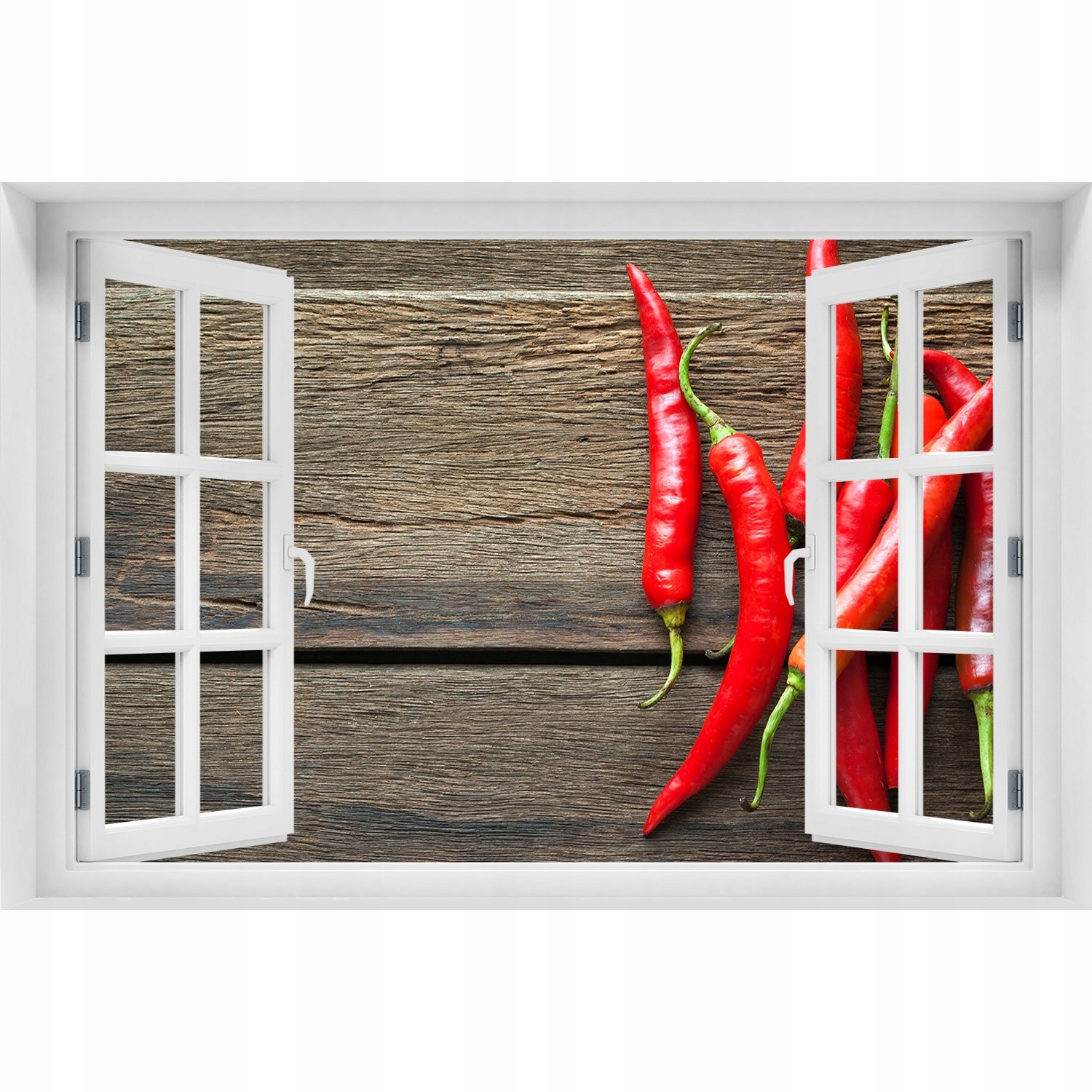 

Naklejka 3D Okno samoprzylepne Papryczki chilli