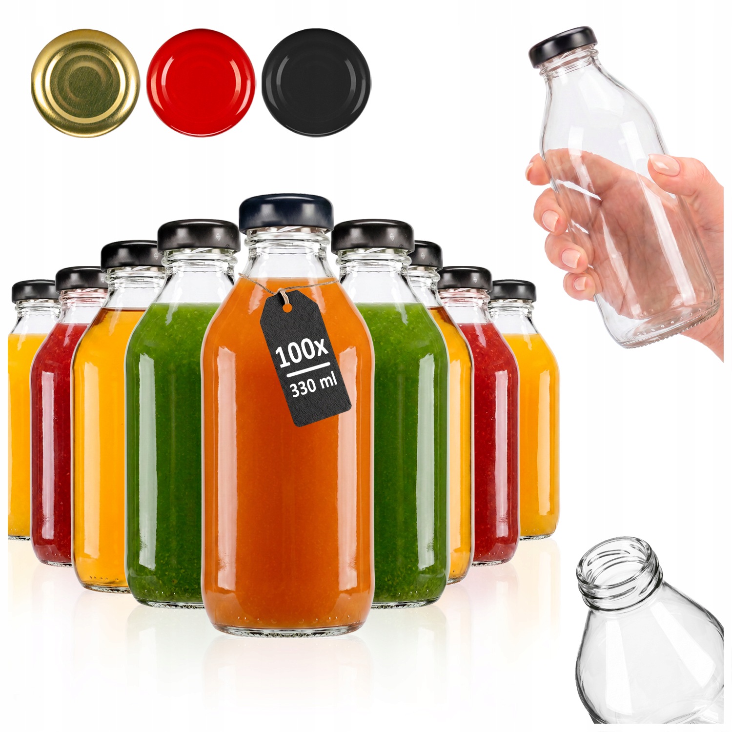 100 x láhve na džusy Kubus 330 ml láhev na sirupy džusy voda kompot