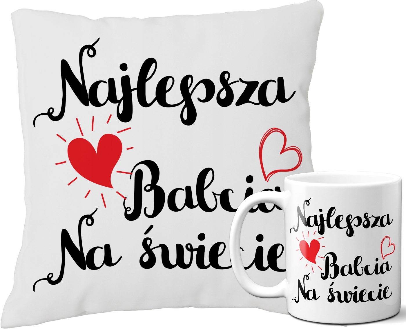 

Poduszka + Kubek - Prezent Dzień Babci Dziadka