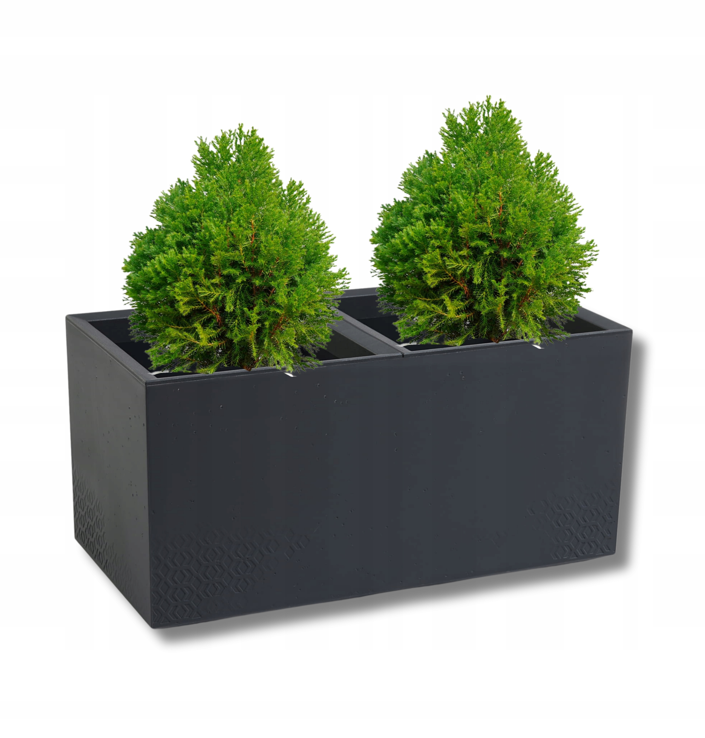 Kwietnik na kółkach Karo 80X40cm kol. Antracyt