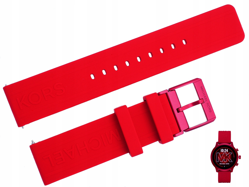 Pásek k hodinkám Michael Kors MKT5073 červený 20