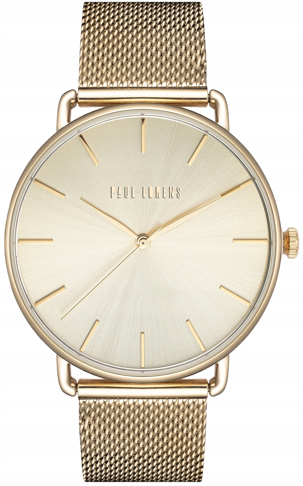 Dámské hodinky Paul Lorens křemenný ciferník zlatý náramek zlatý 42 mm