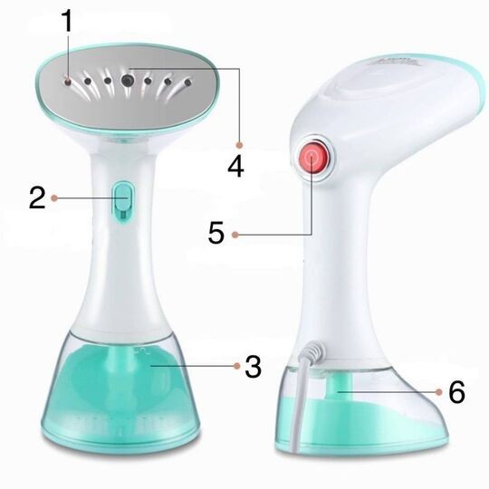 STEAMER Parownica do Ubrań Ręczna Żelazko Parowe Długość przewodu sieciowego 1.8 m