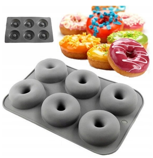 FORMA SILIKONOWA 6 DONUT OPONKI FOREMKA BABECZKI PĄCZKI