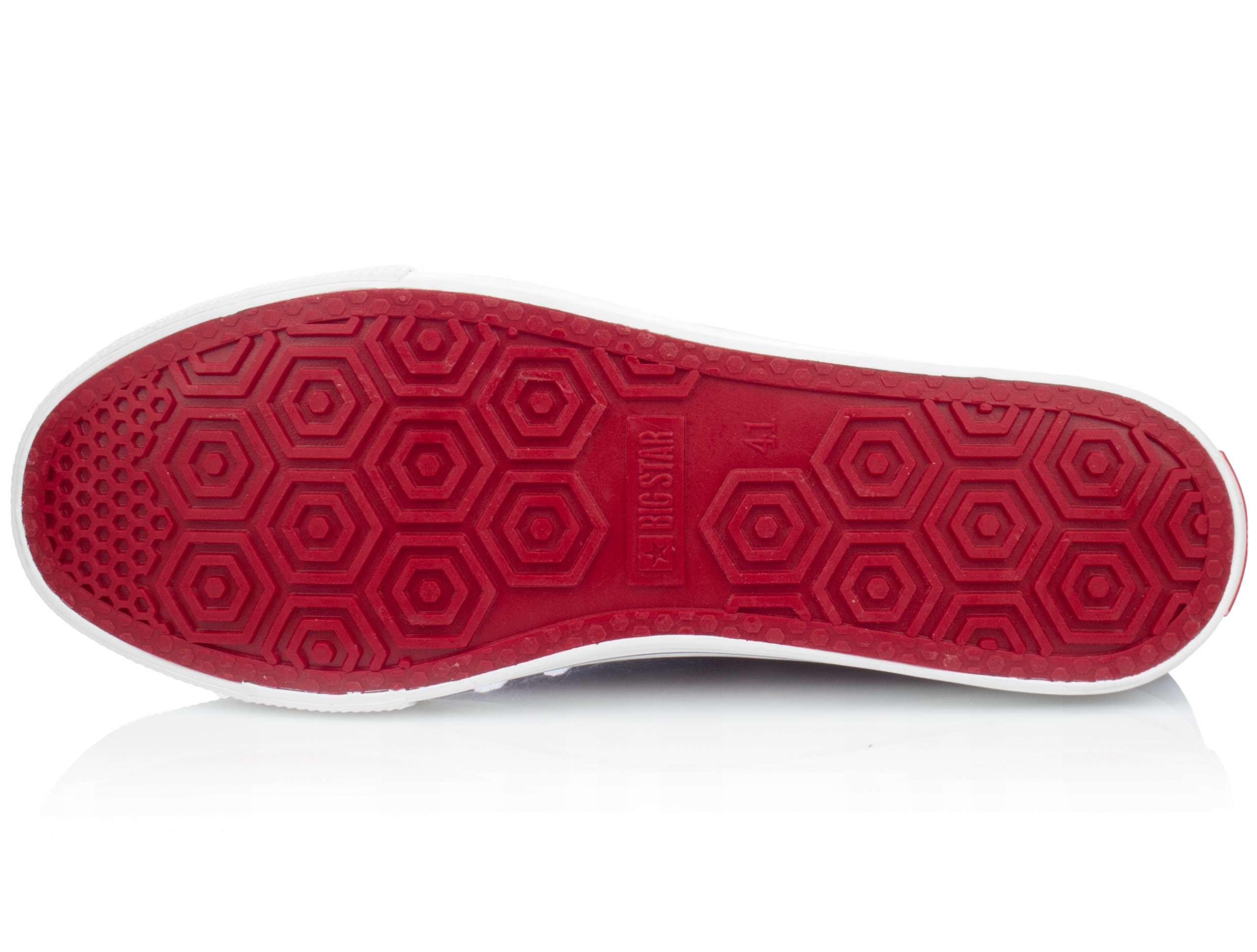 BIG STAR MĘSKIE TRAMPKI NISKIE KLASYCZNE BIAŁE 43 Wzór dominujący bez wzoru