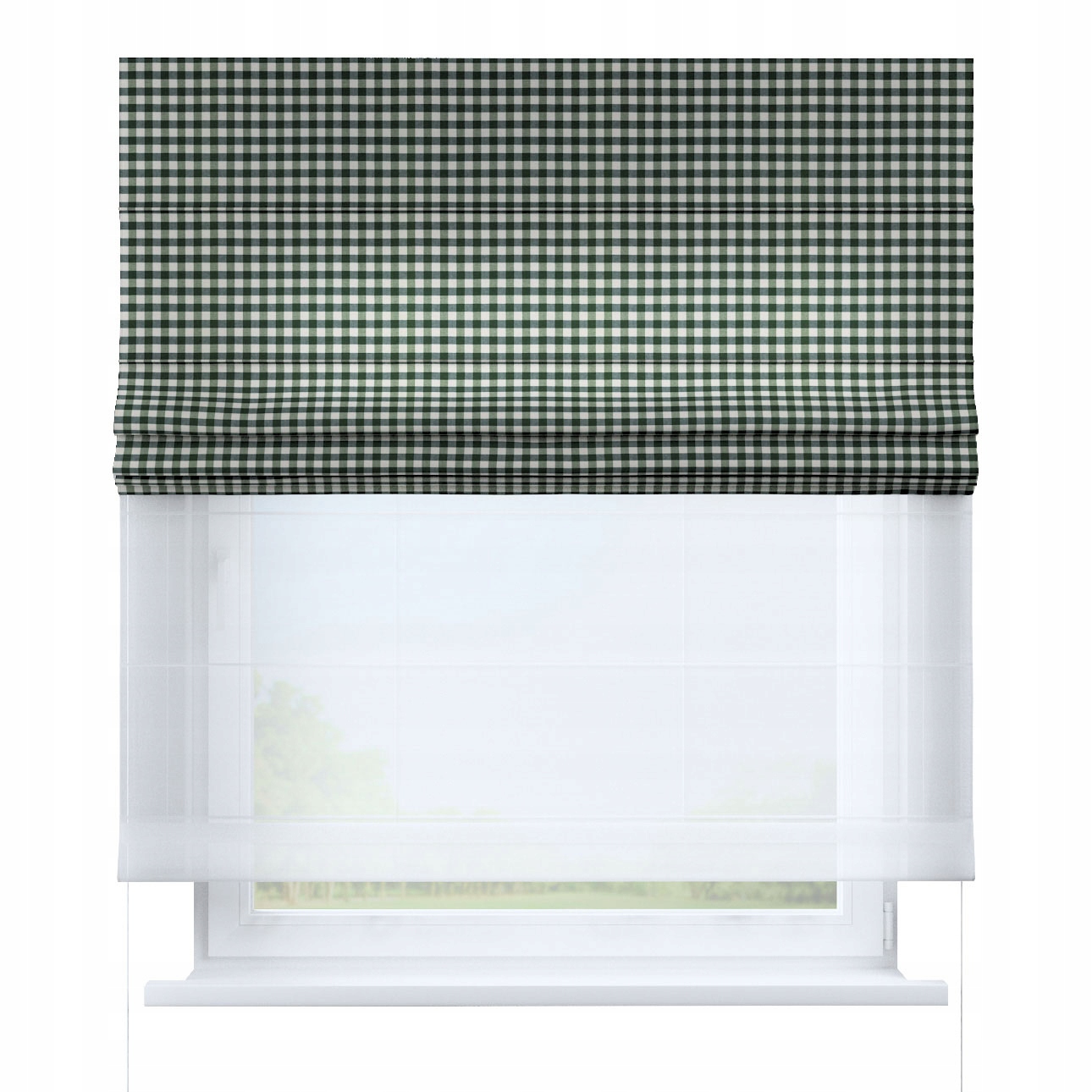 Hotová rímska roleta Duo 100 x 170 cm zelená