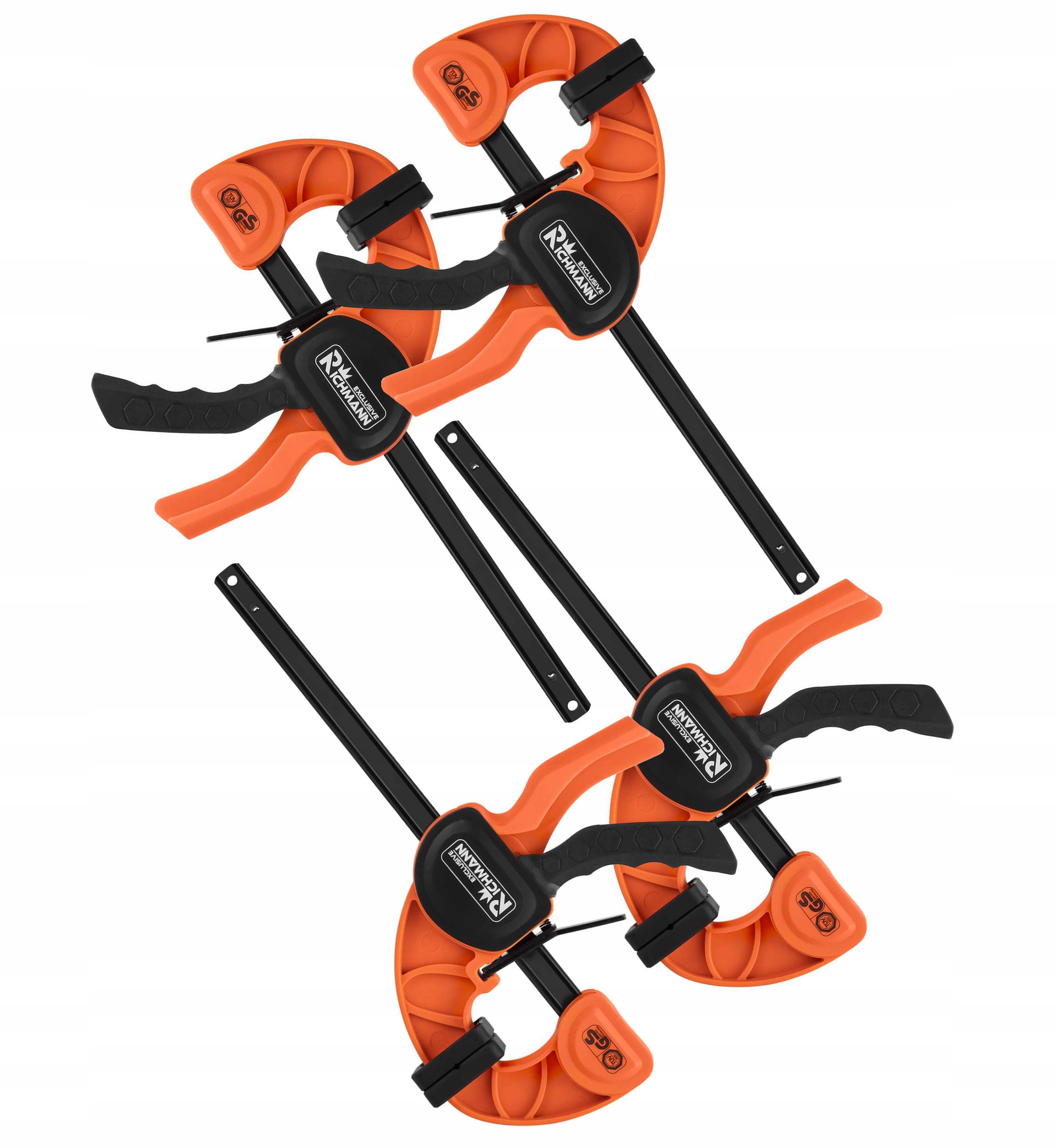 Столярный зажим быстрый 150 мм набор 4шт RICHMANN