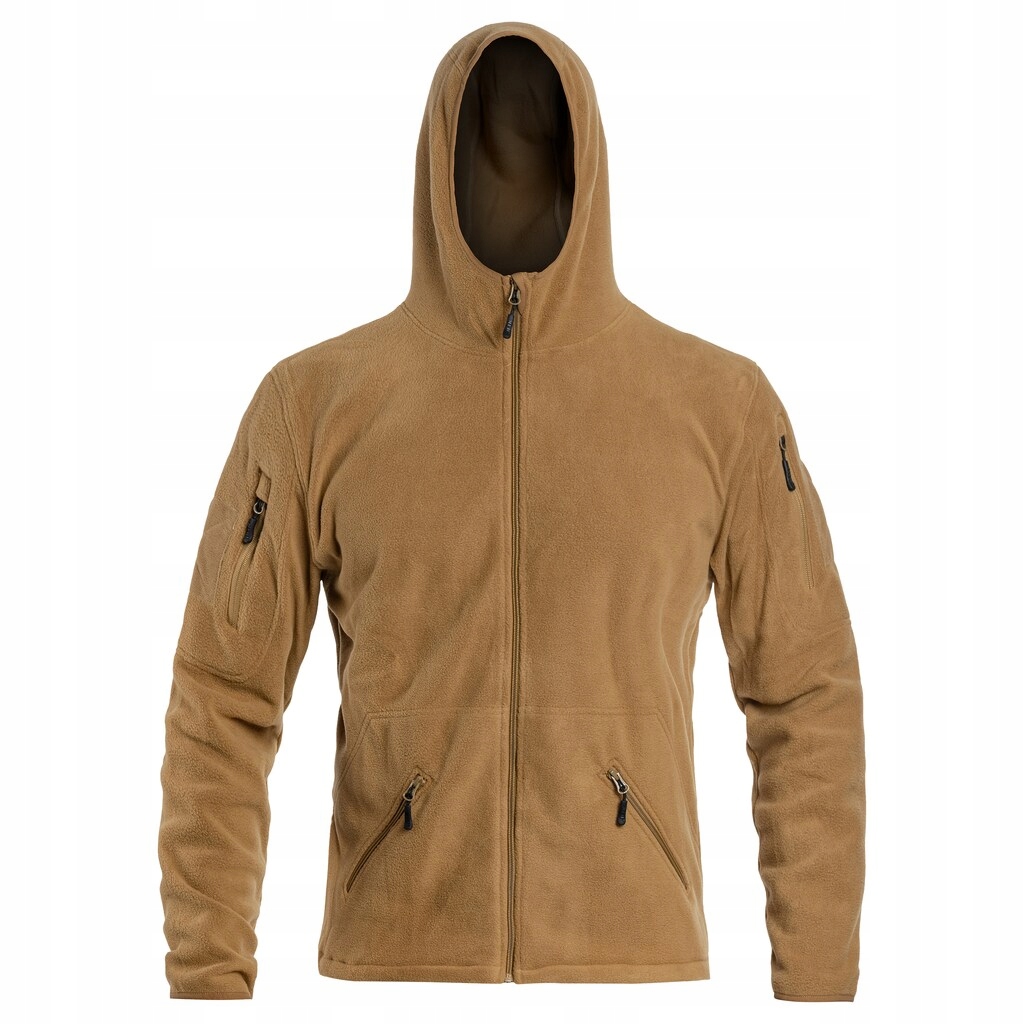Pánská Mikina fleecová s kapucí Fleecová Mikina Mfh Coyote XXL