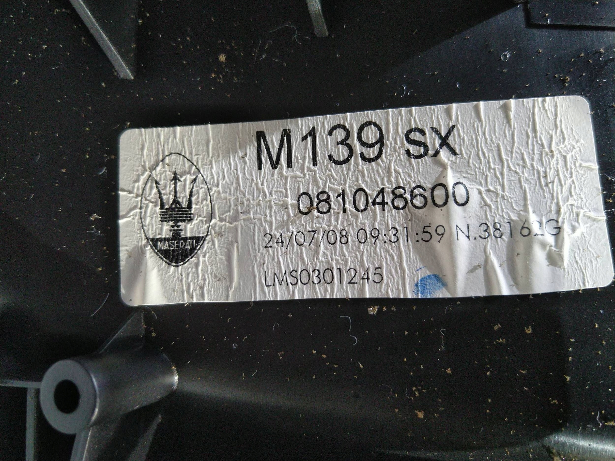 heater air complete heating Maserati GranTurismo 2008