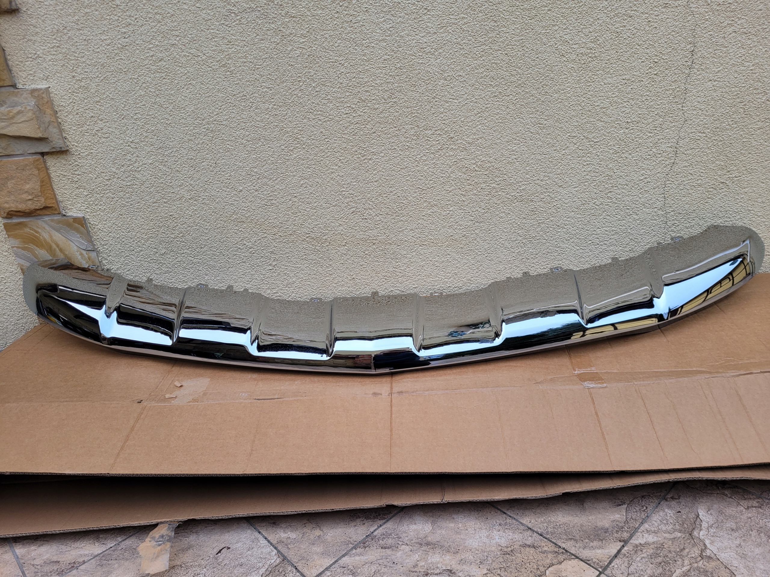 MERCEDES GL X166 W166 NAKŁADKA CHROM ZDERZAKA PRZÓD 1668856625