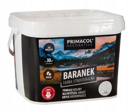 Farba strukturalna BARANEK 10L Biała PRIMACOL