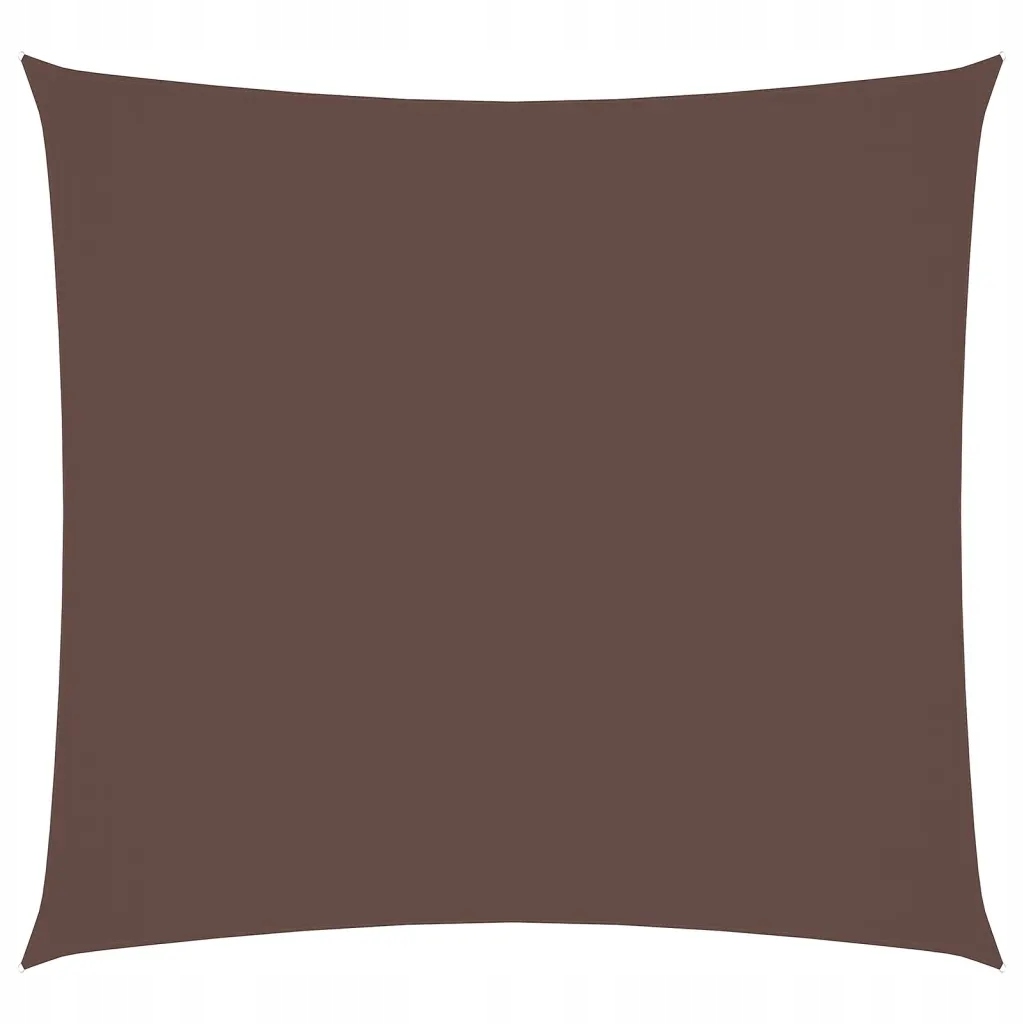 Sluneční plachta z tkaniny Oxford, hnědá, 3 x 3 m, čtvercová