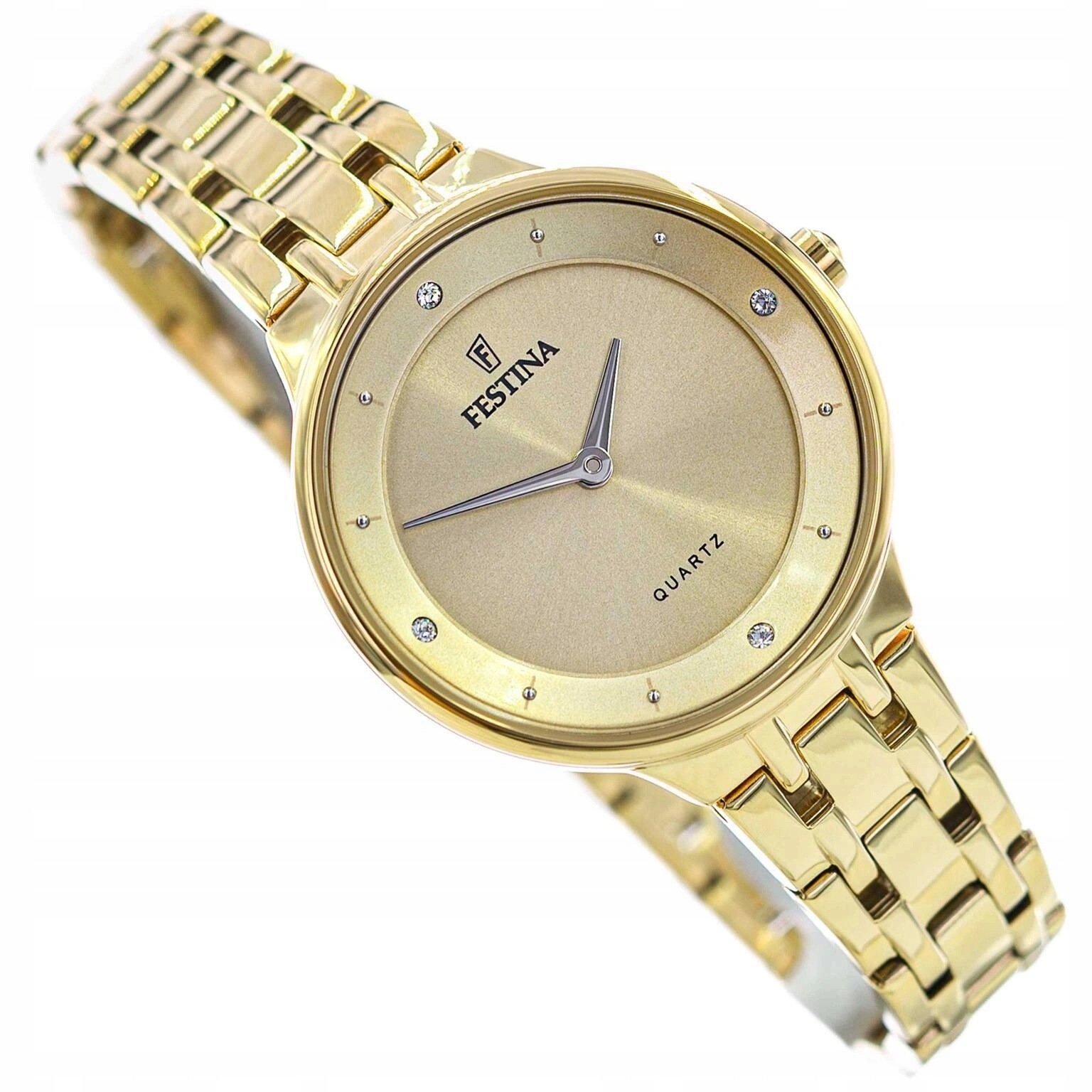 Dámské Hodinky Festina F20601/2 Mademoiselle Zlaté Elegantní Na Náramku