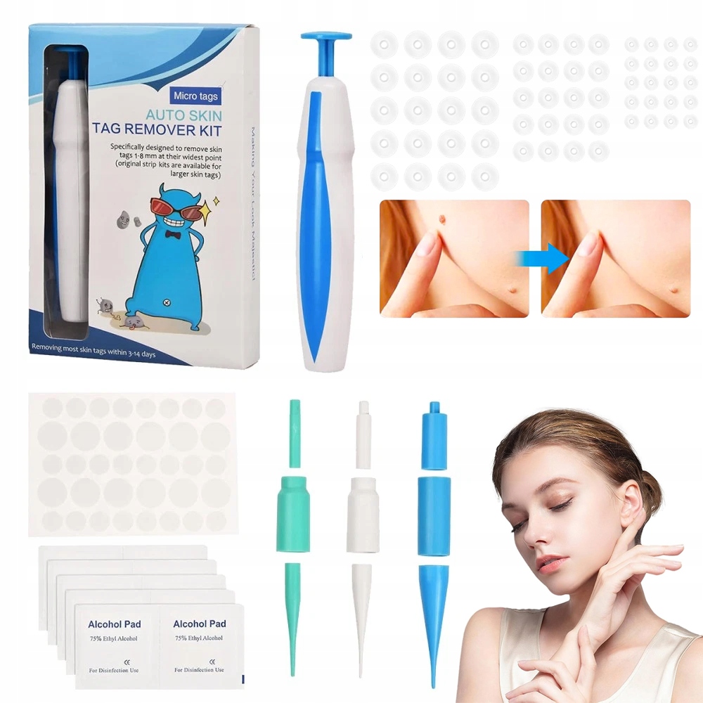 Rychlá sada pro odstraňování kožních výrůstků, bezbolestně, multifunkční