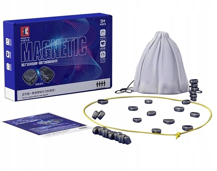 GRA MAGNETYCZNA SZACHY MAGNETIC CHESS DZIECI RODZINNA PLANSZOWA TOWARZYSKA