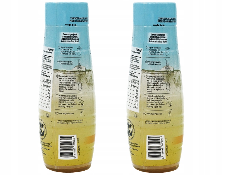 6x SYROP KONCENTRAT LEMONIADA DO SATURATORA SODASTREAM 9L NAPOJU z 440ml Pojemność 440 ml