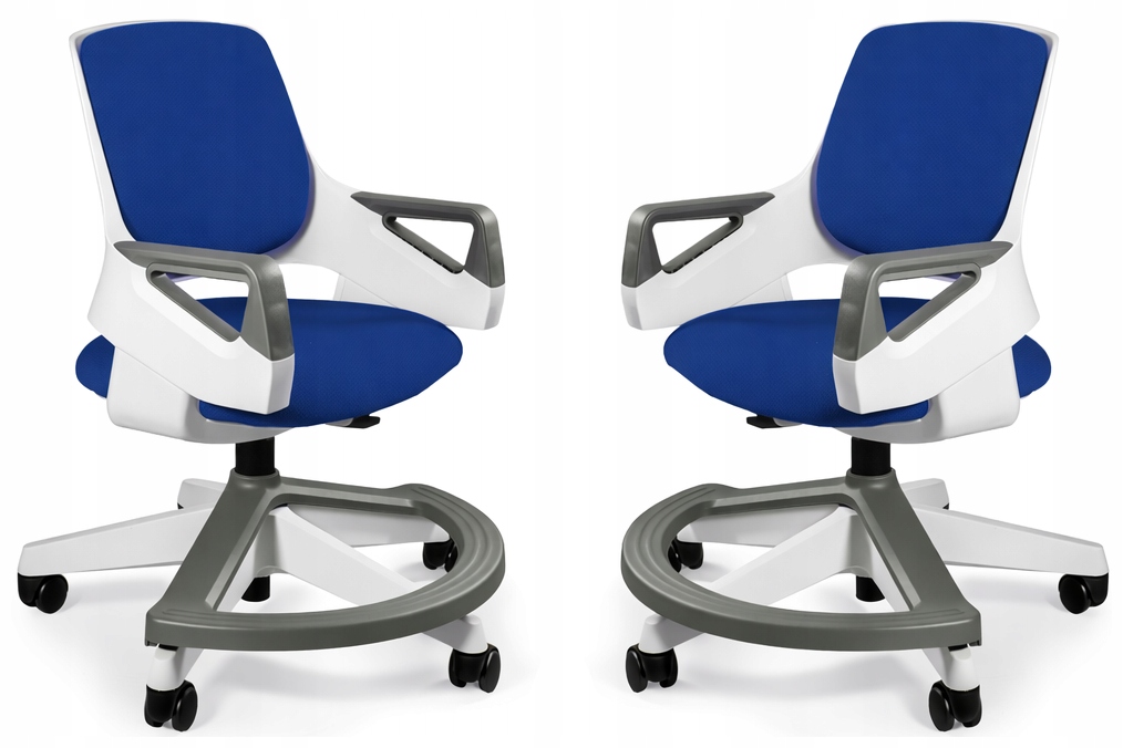 Fotel dziecięcy Rookee BL415 Royal Blue regulowany rosnący 4–14 lat 100 kg