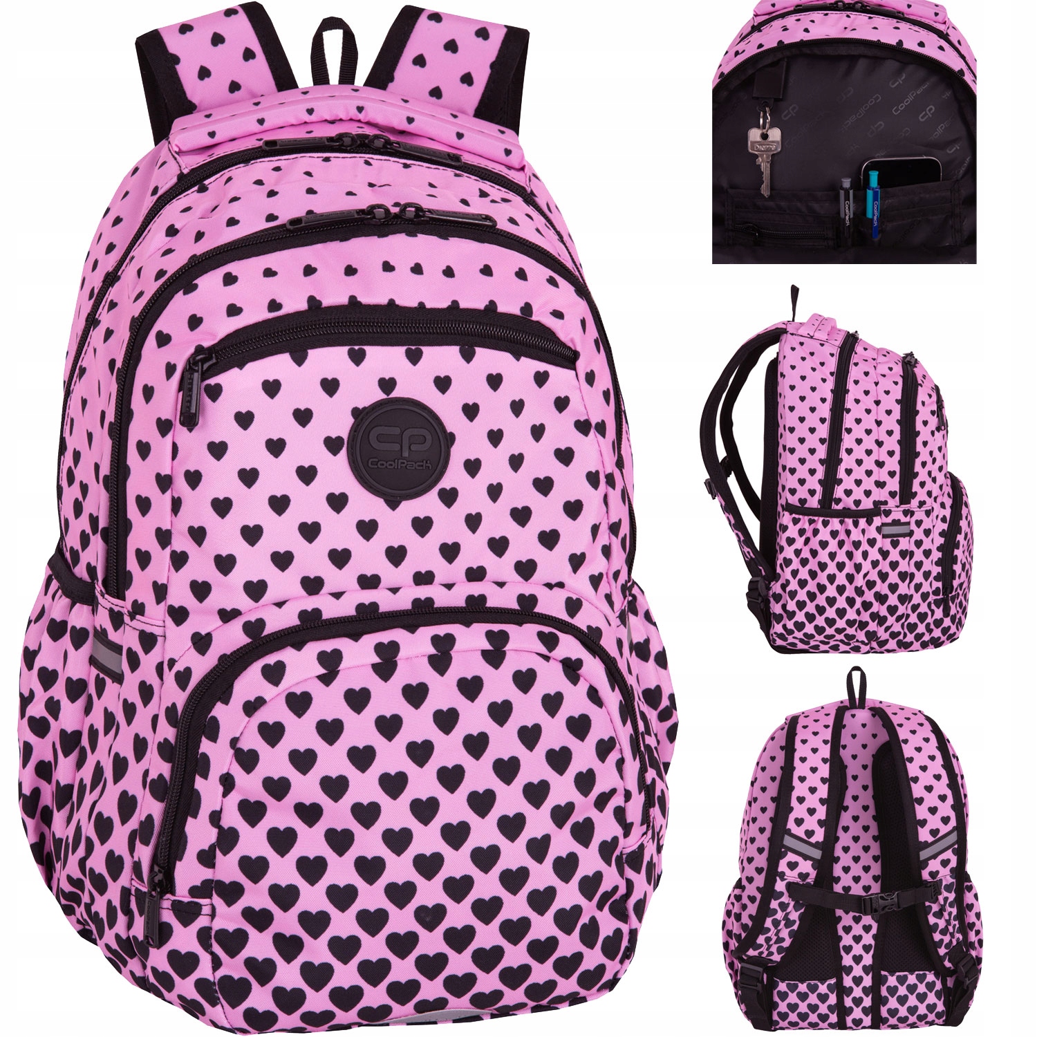 Cool Pack Plecak Młodzieżowy Pick Pink Marshmallow 21L 41x30x16CM