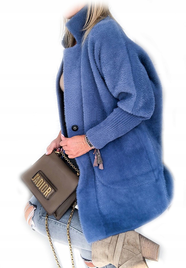 

Płaszcz Alpaka Długi Płaszczyk Wełna Kurtka XXL