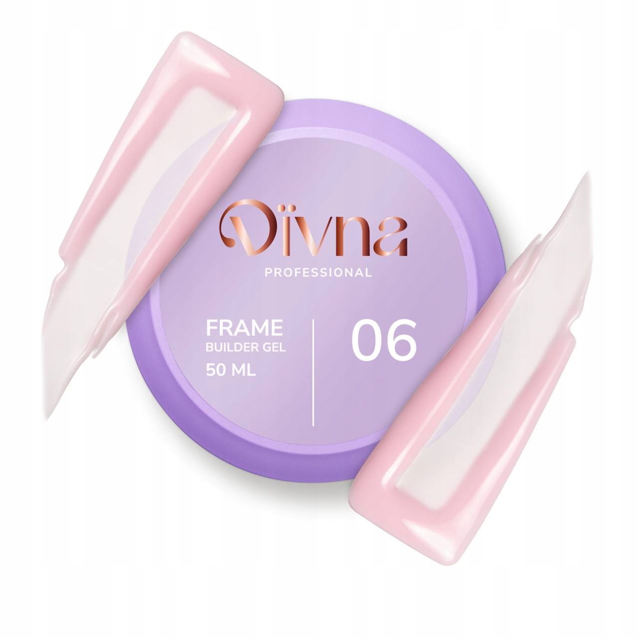 Divna Frame Builder Gel 06 50 ml stavební gel na nehty, barevný