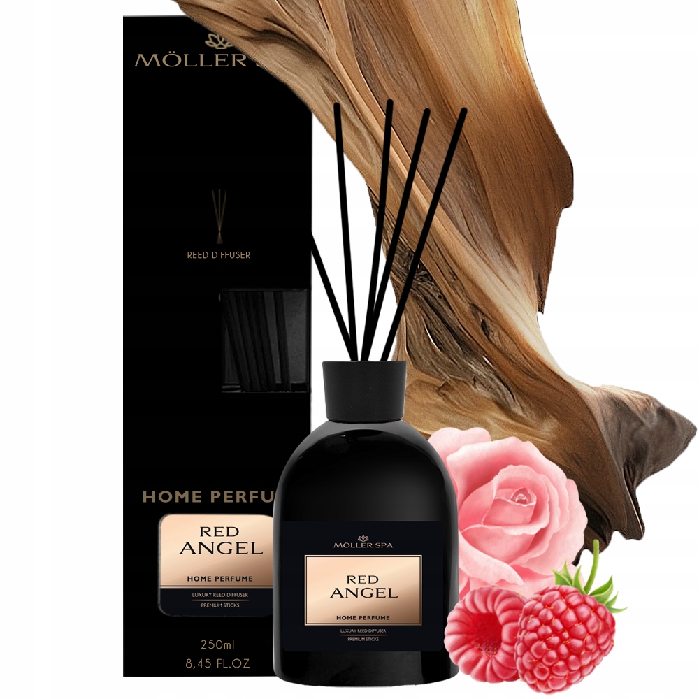 Levně Difuzér Red Angel 250 ml Luxusní tyčinky s trvalou vůní do domácnosti