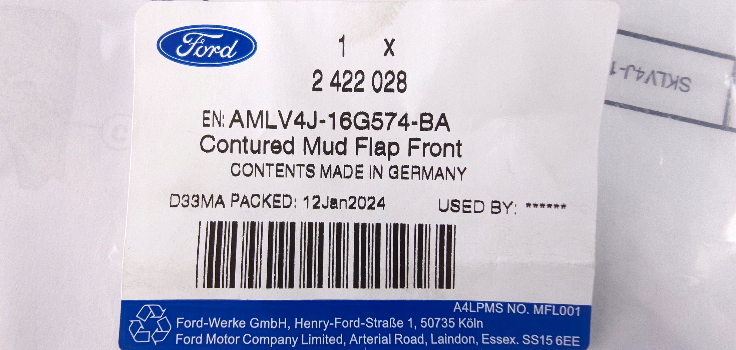 CHLAPACZE PRZÓD KUGA 20 - VIGNALE ST LINE _ 2422028 _ AMLV4J-16G574-BA Producent Ford (OE)