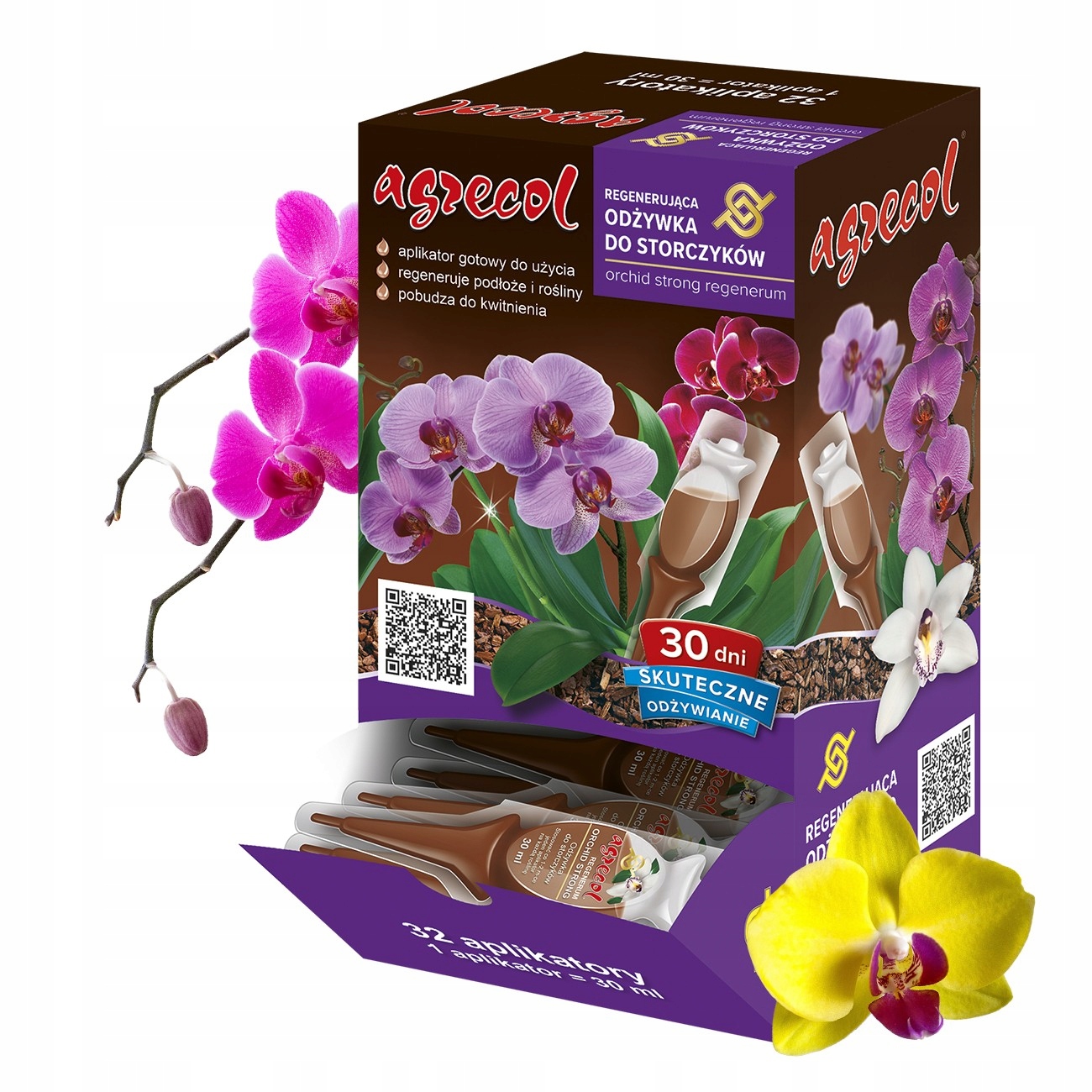 Agrecol Kapací Hnojivo Orchid Regenerum Kondicionér Pro Orchideje 32 X 30 ML