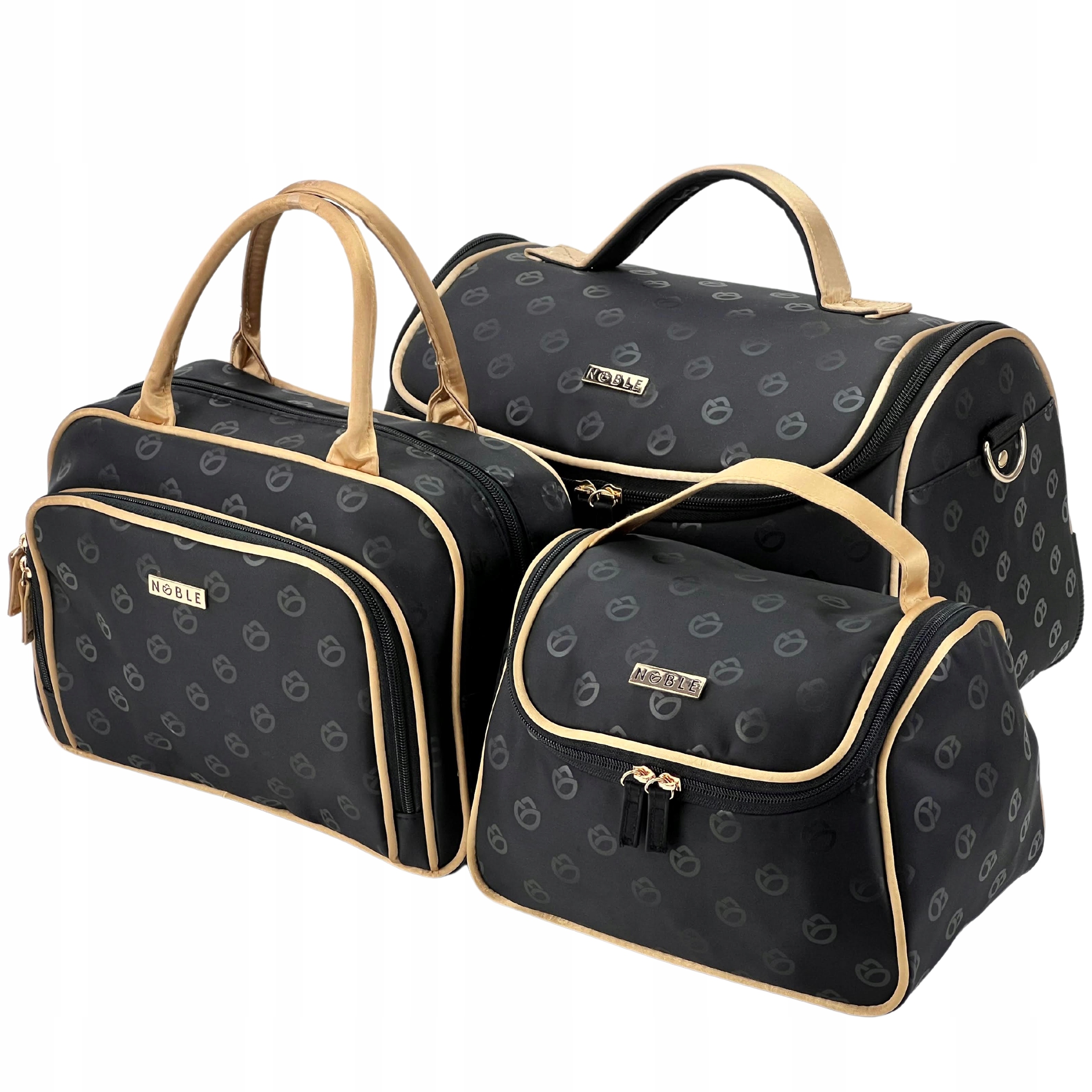 

Duży Komplet Kosmetyczki Kuferki Podróżne Noble