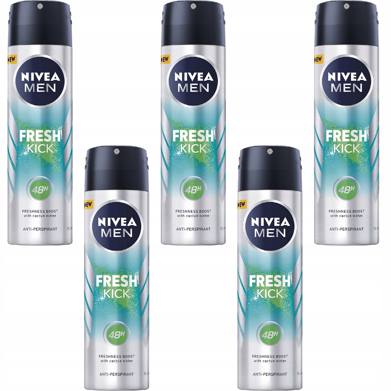 Nivea Antiperspirant Men fresh kick 5* 150 Ml