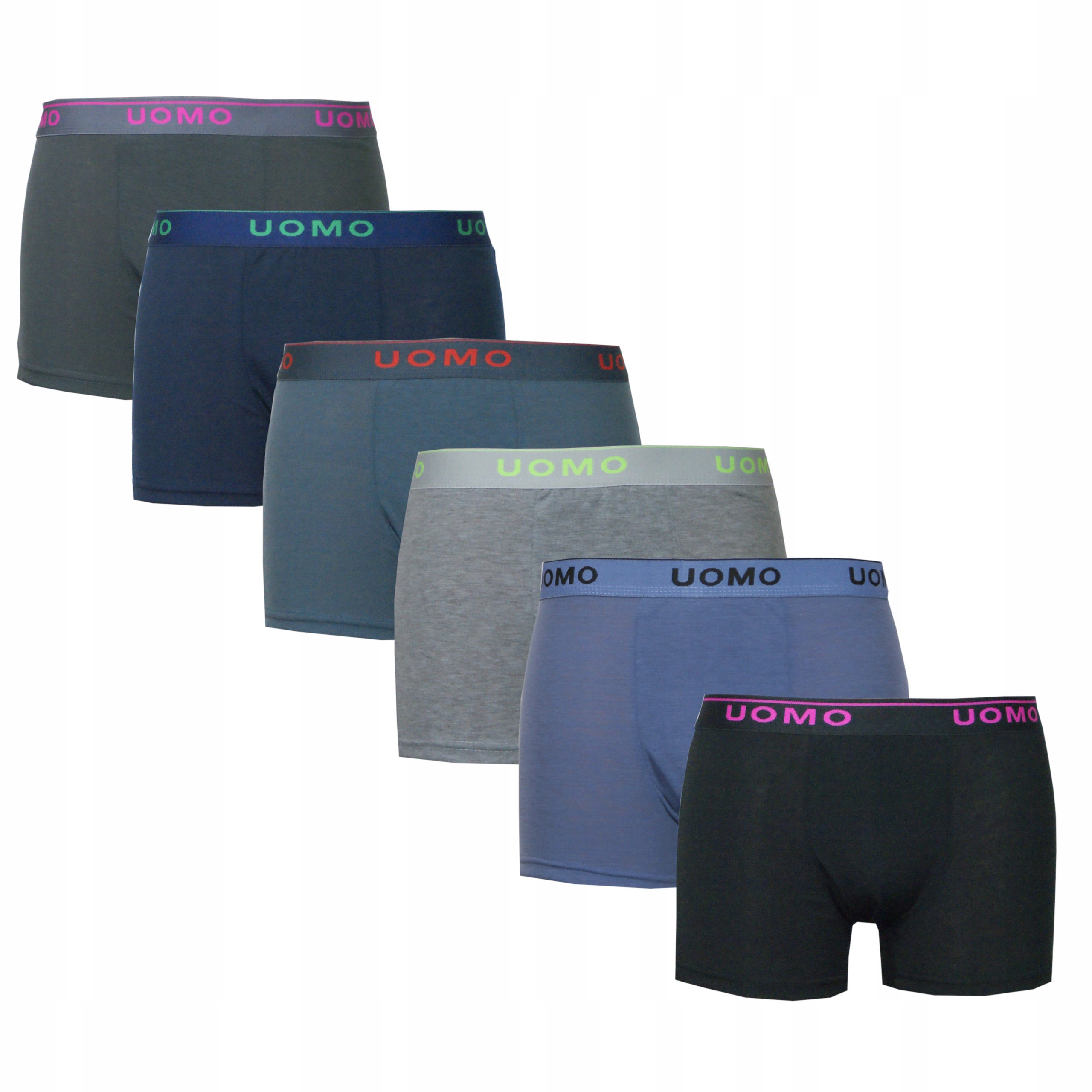 

6x Bokserki męskie Uomo bawełna XL