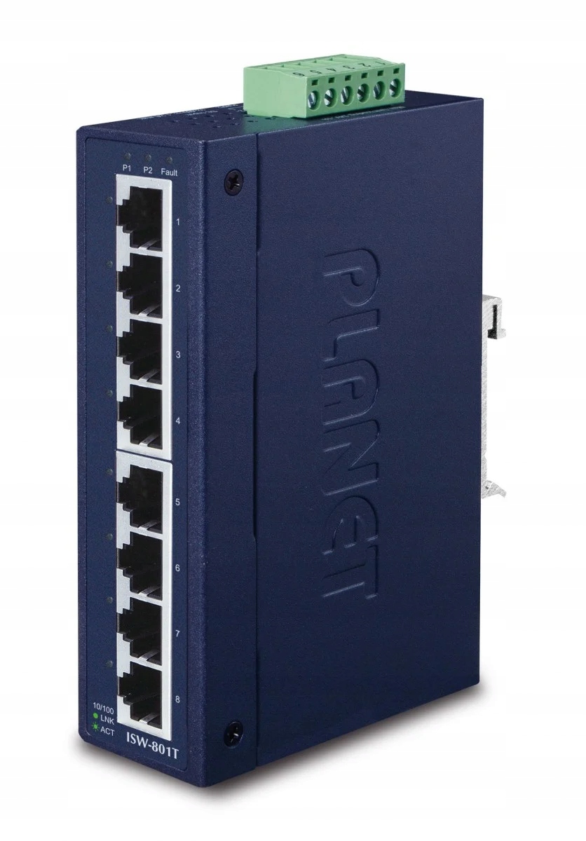 Planet ISW-801T nespravovateľný prepínač L2 Fast Ethernet (10/100) modrý