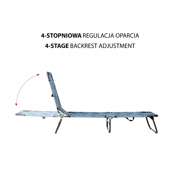 LEŻAK TURYSTYCZNY FOTEL PLAŻOWY SKŁADANY OGRODOWY Marka Nils
