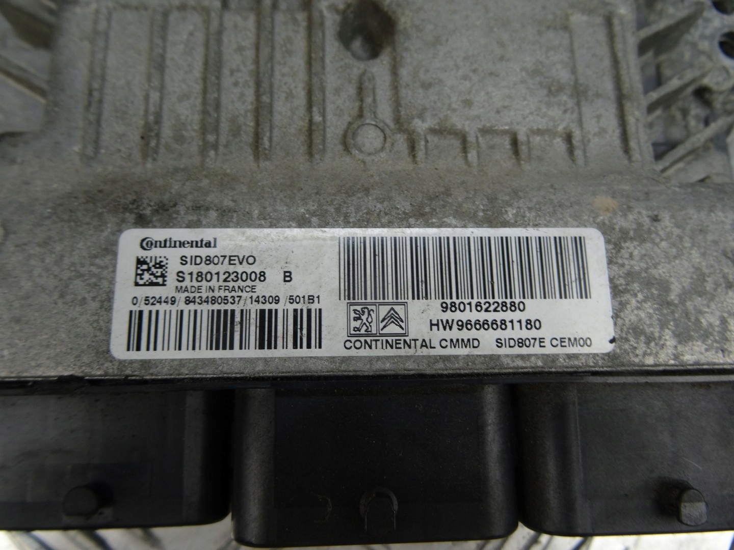 PEUGEOT 2008 computer Motore 9801622880 1.6HDI