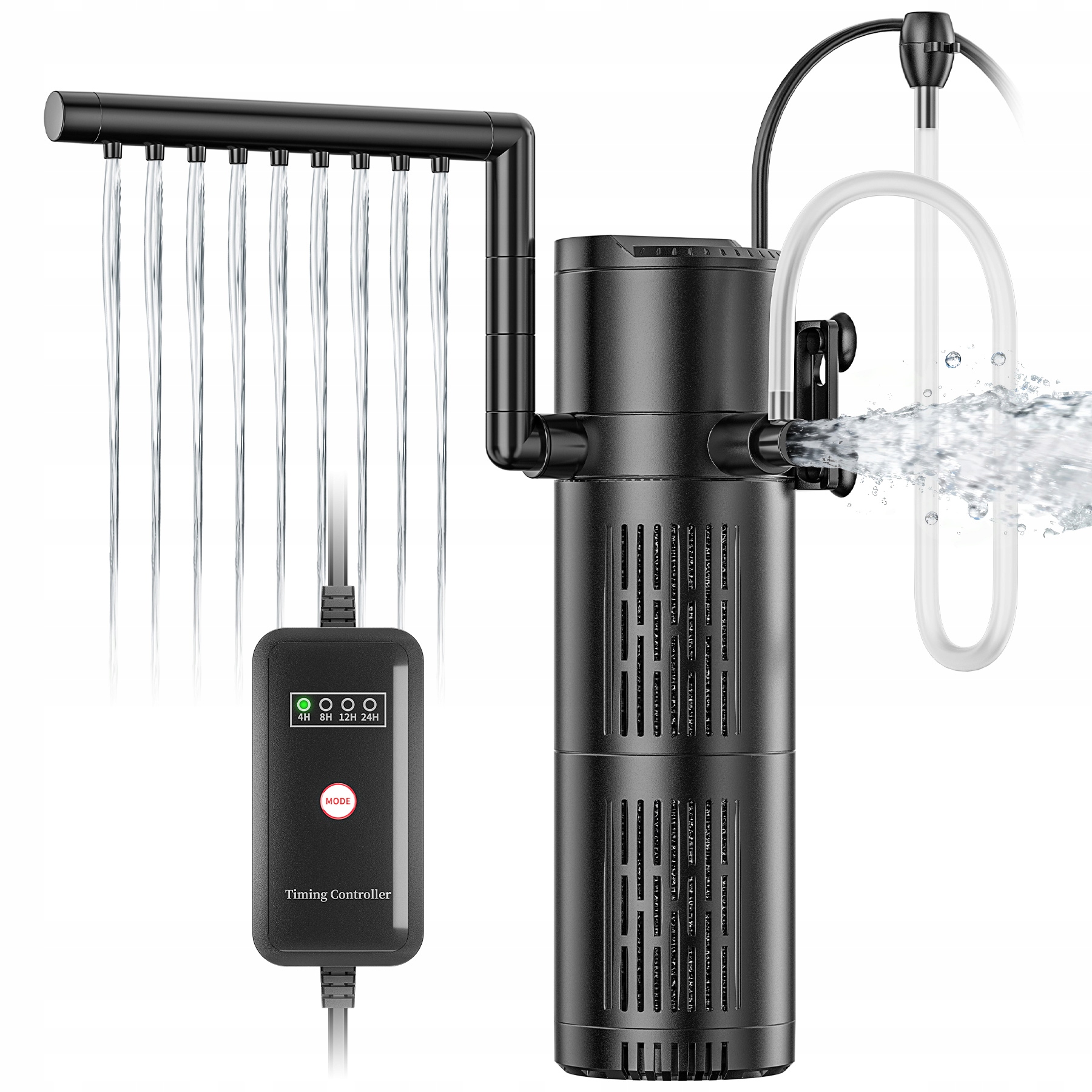 Levně 5V1 Vnitřní Filtr Biologický pro Akvárium do 1500L 1800l/h S Uv-c Lampou