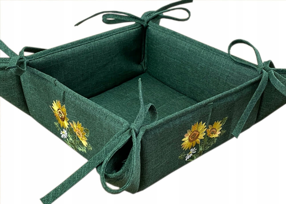 Koszyk wiązany 20x20 cm Słoneczniki