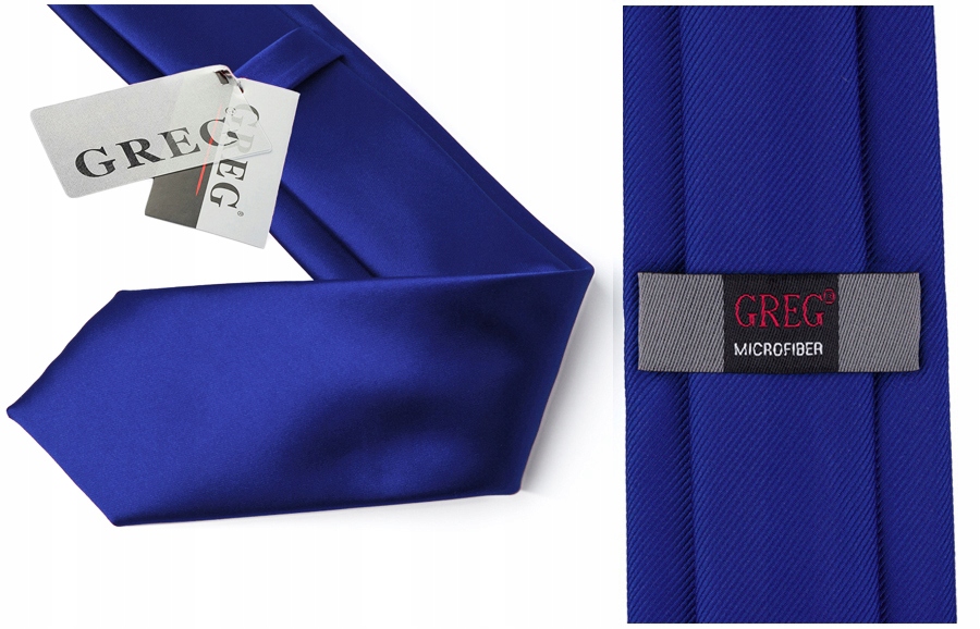 MIKROFIBRA ŻAKARD Krawat Męski w Kropki GREG G104 Materiał dominujący mikrofibra (mikrofaza)