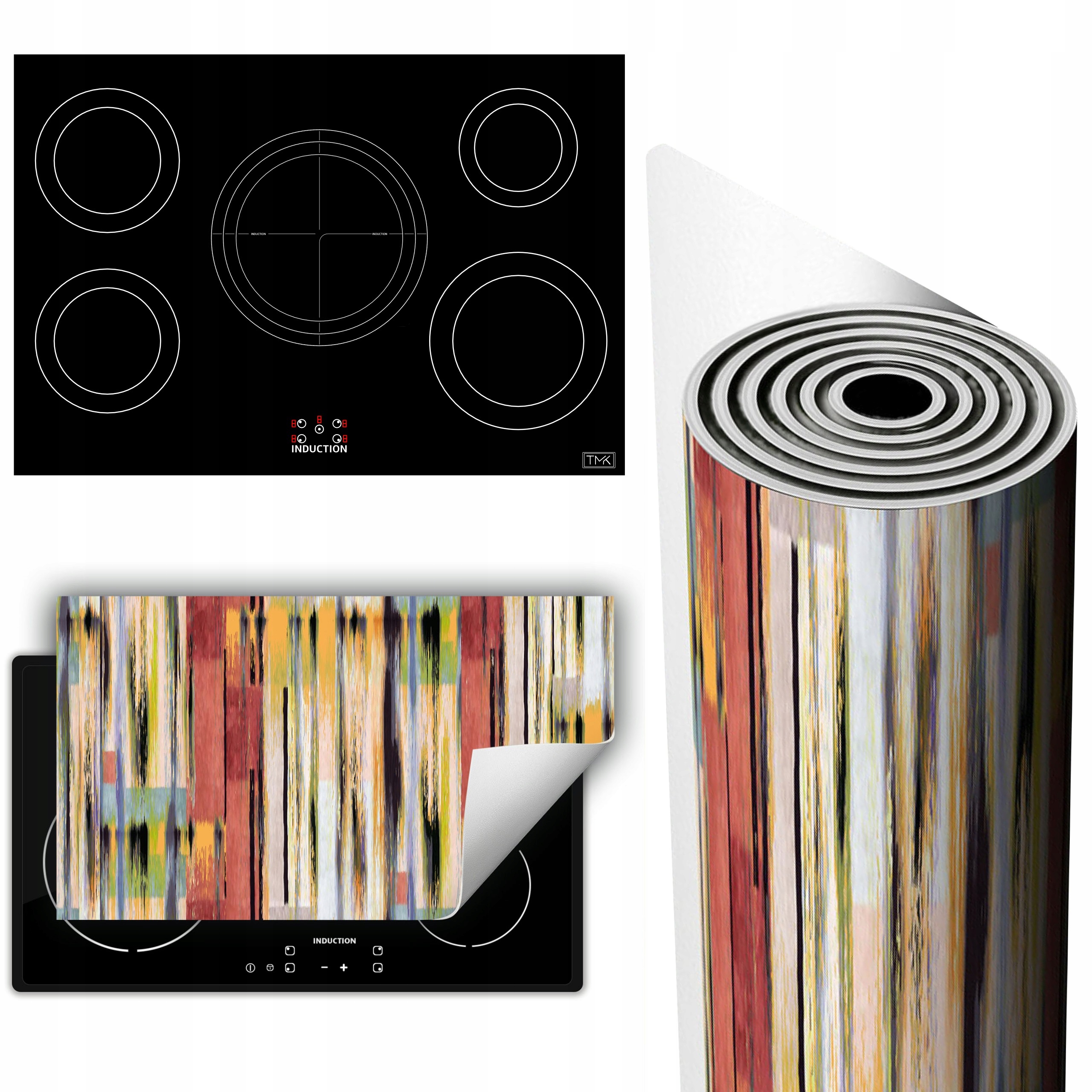 Vinylová Podložka Ochrana Kuchyňské Desky 90x52 barevná dřevo